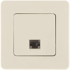 Розетка компьютерная RJ45 категория 6 UTP слоновая кость INSPIRIA IEK 673831