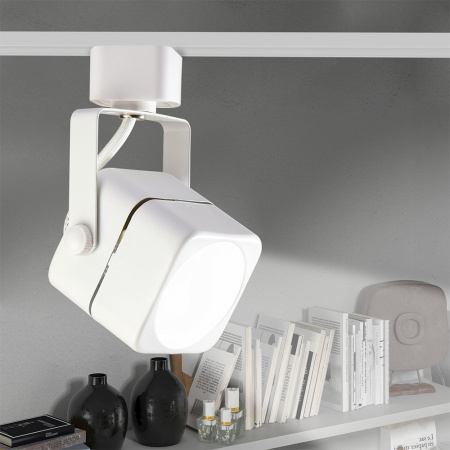 5037892 Светильник светодиодный трековый на шинопровод до 50W ДПО-50Вт белый под лампу GU10 Jazzway JazzWay 