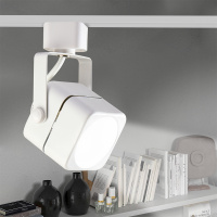 Светильник светодиодный трековый на шинопровод до 50W ДПО-50Вт белый под лампу GU10 Jazzway JazzWay 5037892