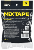 MIXTAPE PRO Лента монтажная сверхпрочная двусторонняя 2х25мм 5м IEK MT7-LM30-02-25-05