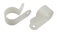 Скоба кабельная нейлоновая под винт 5 мм NO-225-289 белая 10 шт ЭРА Б0066634
