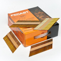 Реечные гвозди по дереву тип D34 (3.05х90. RIEG гальв. кольц. накат., 2000 шт/уп) Fedast FD30590RIEG