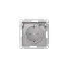ATN440346S ATLASDESIGN AQUA РОЗЕТКА с заземлением со шторками с прозрачной крышкой, 16А,IP44, быстрозажимные клеммы,АЛЮМИН Systeme Electric 