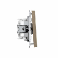 ARTGALLERY Перекрестный ПЕРЕКЛЮЧАТЕЛЬ, 10АХ, механизм, быстрозажимные клеммы, ШАМПАНЬ Systeme Electric GAL000571S