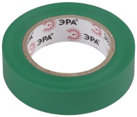 Изолента ПВХ 15мм*10м зеленая (10/500/16000) ЭРА C0036555