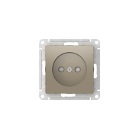 ATLASDESIGN РОЗЕТКА без заземления со шторками, 16А, быстрозажимные клеммы, ШАМПАНЬ Systeme Electric ATN000549S