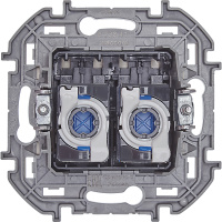 Розетка компьютерная двойная RJ45 категория 6 UTP слоновая кость INSPIRIA IEK 673841