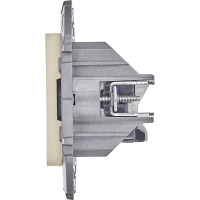 Розетка компьютерная двойная RJ45 категория 6 UTP слоновая кость INSPIRIA IEK 673841