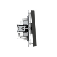 ARTGALLERY 1-клавишный ВЫКЛЮЧАТЕЛЬ, 10АХ, механизм, быстрозажимные клеммы, БАЗАЛЬТ Systeme Electric GAL001411S