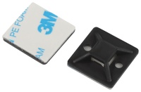 Площадка самоклеящаяся под хомуты 20х20 мм чёрная 50 штук NO-225-343 ЭРА Б0066747