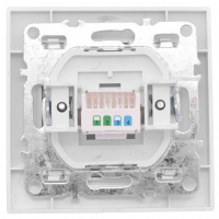 Розетка Минск RJ-45 1-местная СП белая EKF ERK01-035-10