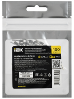 Наконечник НШВИ 0.75-10 серый (100шт/упак) IEK UGN11-C75-010-100