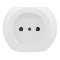 Тройник электрический Шар 220 В, 6 А, белый REXANT 11-1063