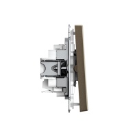 ARTGALLERY 2-клавишный ВЫКЛЮЧАТЕЛЬ, 10АХ, механизм, быстрозажимные клеммы, МОККО Systeme Electric GAL000651S