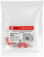 Наконечник-гильза с изолированным фланцем (упаковка 10 шт.) NO-225-08 НШвИ 10.0-12 ЭРА Б0063355