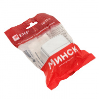 Выключатель Минск двухклавишный ОП 10А белый EKF EGV10-023-10