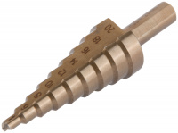 36392 Сверло ступенчатое HSS Co5% (Р6М5К5) по металлу, 9 ступеней, 4-20 мм FIT 