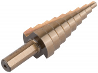 36392 Сверло ступенчатое HSS Co5% (Р6М5К5) по металлу, 9 ступеней, 4-20 мм FIT 