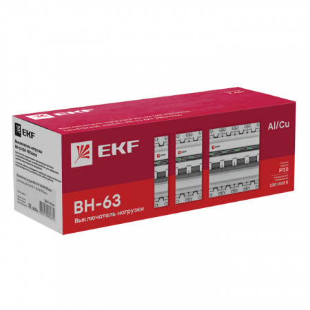 Выключатель нагрузки ВН-63 1P 40А PROxima EKF SL63-1-40-pro