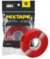 MIXTAPE PRO Лента монтажная прочная двусторонняя 1х20мм 5м IEK MT7-LM30-01-20-05