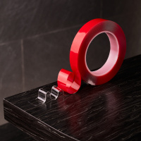 Двухсторонний скотч, прозрачный, на акриловой основе, 20 мм, ролик 5 м REXANT 09-6520