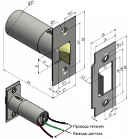 Promix-SM203.10 Замок электромеханический врезной Promix  4630053320136