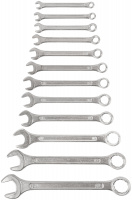 63418 Ключи комбинированные в пластиковом держателе, набор 12 шт (6-22 мм) КУРС 