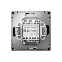 ARTGALLERY 1-клавишный ПЕРЕКЛЮЧАТЕЛЬ, 10АХ, механизм, быстрозажимные клеммы, КАРБОН Systeme Electric GAL001061S