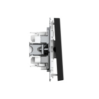 ARTGALLERY 1-клавишный ПЕРЕКЛЮЧАТЕЛЬ, 10АХ, механизм, быстрозажимные клеммы, КАРБОН Systeme Electric GAL001061S