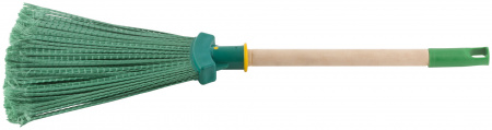 68075 Веник пластиковый с деревянной ручкой 240х660 мм КУРС РОС 