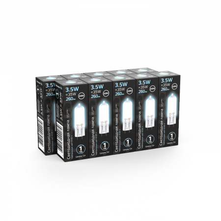 Лампа светодиодная LED 3.5 Вт 260 лм 4100К капсула нейтральный G4 AC 220В стеклянная Black Gauss GAUSS 107807203