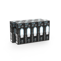 Лампа светодиодная LED 3.5 Вт 260 лм 4100К капсула нейтральный G4 AC 220В стеклянная Black Gauss GAUSS 107807203