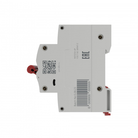 Выключатель автоматический модульный YON max типа MD125H, 10кА, 4 полюса, хар-ка C, 100А DKC MD125H-4PC100