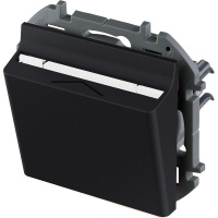 Выключатель карточный 6А без задержки выключения безвинтовое крепление антрацит INSPIRIA IEK 673803