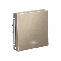 ARTGALLERY 1-клавишный ВЫКЛЮЧАТЕЛЬ с подсветкой, 10АХ, механизм, быстрозажимные клеммы, ШАМПАНЬ Systeme Electric GAL000513S