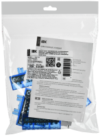 TEKFOR Шина N ноль изолированная на универсальном держателе 8х12-8-С IEK TF-NN20-08-KL-K07