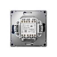 ARTGALLERY 2-клавишный ПЕРЕКЛЮЧАТЕЛЬ, 10АХ, механизм, быстрозажимные клеммы, АКВАМАРИН Systeme Electric GAL001165S