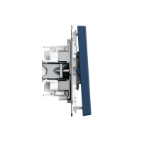 ARTGALLERY 2-клавишный ПЕРЕКЛЮЧАТЕЛЬ, 10АХ, механизм, быстрозажимные клеммы, АКВАМАРИН Systeme Electric GAL001165S