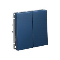 ARTGALLERY 2-клавишный ПЕРЕКЛЮЧАТЕЛЬ, 10АХ, механизм, быстрозажимные клеммы, АКВАМАРИН Systeme Electric GAL001165S