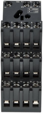 S404 Розетка для реле RP4.34 и модуля защиты и индикации PM8, 10А Релеон 