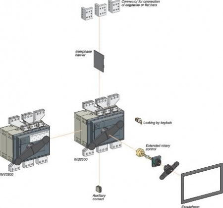 РУКОЯТКА ЧЕРНАЯ INS/INV2000 2500 Schneider Electric 31298