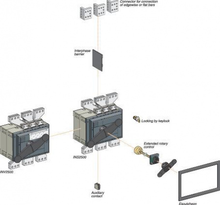 РУКОЯТКА ЧЕРНАЯ INS/INV2000 2500 Schneider Electric 31298