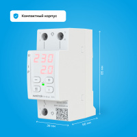 Реле напряжения c контролем тока Welrok VI-32 red WELROK 4660251140519