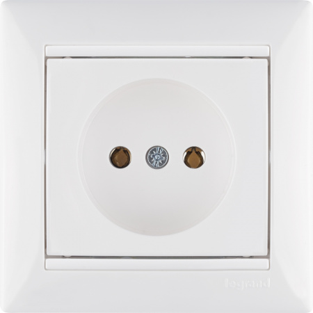 Розетка 1-местная без заземления без защитных шторок 16А белый VALENA IEK 774416