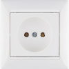 Розетка 1-местная без заземления без защитных шторок 16А белый VALENA IEK 774416