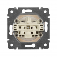 Розетка 1-местная без заземления без защитных шторок 16А белый VALENA IEK 774416