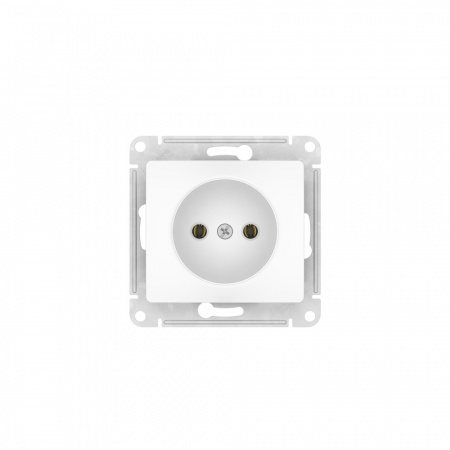 GLOSSA РОЗЕТКА без заземления, 16А, быстрозажимные клеммы, БЕЛЫЙ Systeme Electric GSL000141S