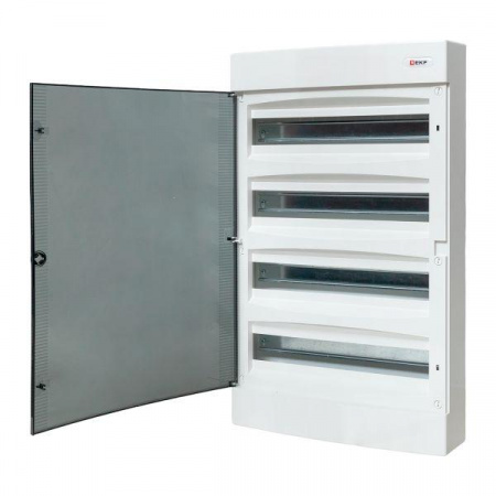 Щит распределительный навесной Unix прозрачная дверь 4х18 модулей IP41 EKF PROxima uх-4х18-n