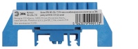 Шина NO-224-110 N ноль в комбинированном изоляторе на DIN-рейку ШНИ-8х12-8-Д-синий ЭРА Б0062964