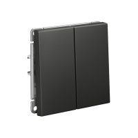 ARTGALLERY 2-клавишный ВЫКЛЮЧАТЕЛЬ, 10АХ, механизм, быстрозажимные клеммы, БАЗАЛЬТ Systeme Electric GAL001451S